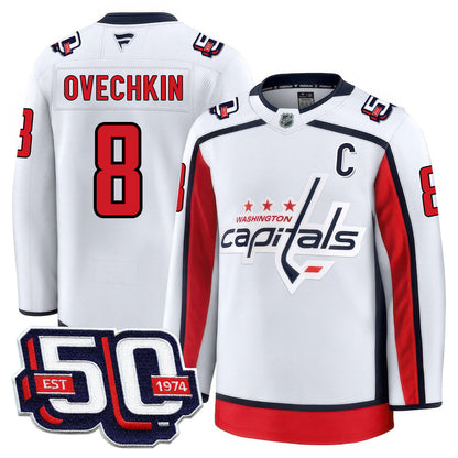 Washington Capitals 50th Anniversary Premium Jersey - All Stitched