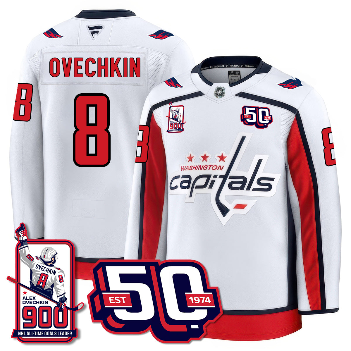 WSH 2025 Premium Jersey - 900 GOALS -  All Stitched