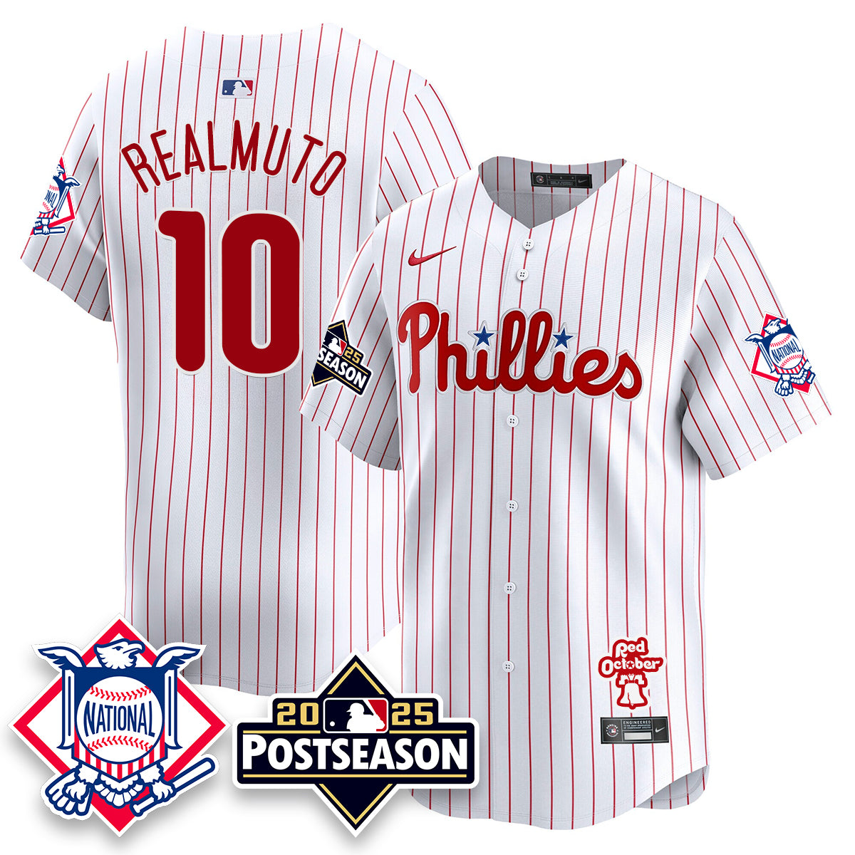 Philadelphia Phillies 2025 Postseason Jersey - All Stitched