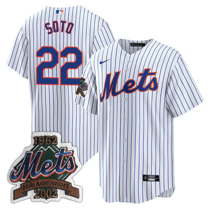 NYM Limited Jersey - 2002 Patch - All Stitched