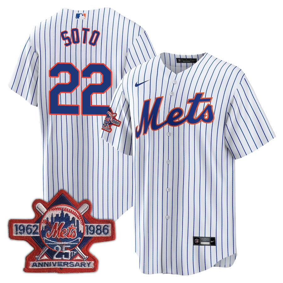 NYM Limited Jersey - 1986 Patch - All Stitched