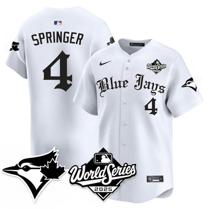 Toronto Blue Jays Gothic 2025 World Series Jersey - All Stitched