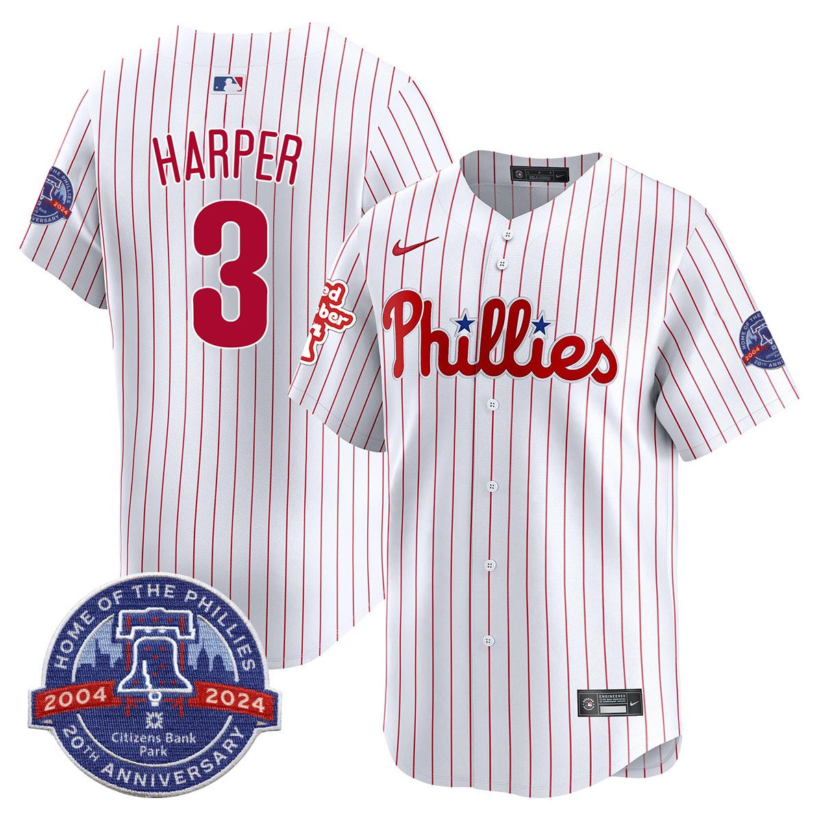 Phillies 20th Anniversary Citizen Bank Park's 2024 Jersey TLA - All Stitched