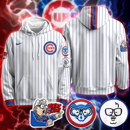Chicago Cubs Limited Hoodie - Harry Caray "Holy Cow" Patch - All Stitched