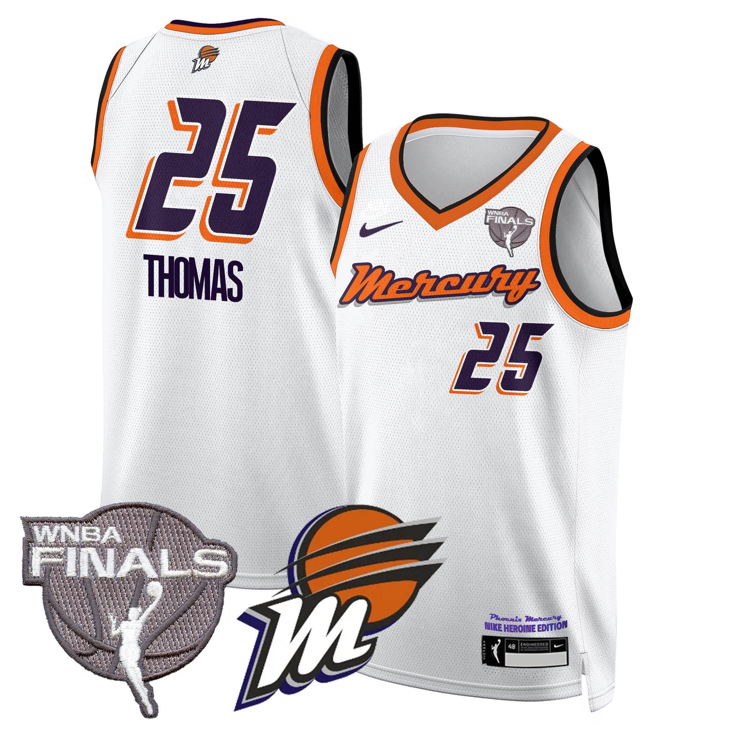 Phoenix Mercury 2025 WNBA Finals Jersey - All Stitched
