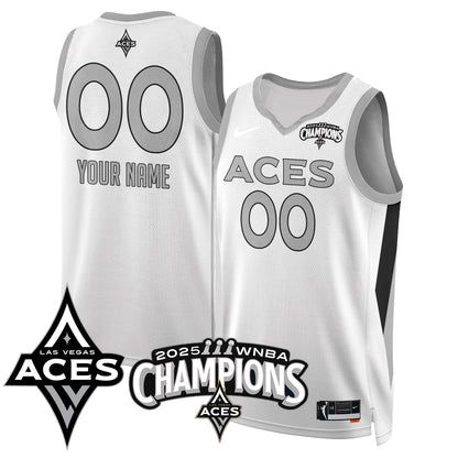 Las Vegas Aces 2025 WNBA Championship Custom Jersey - All Stitched