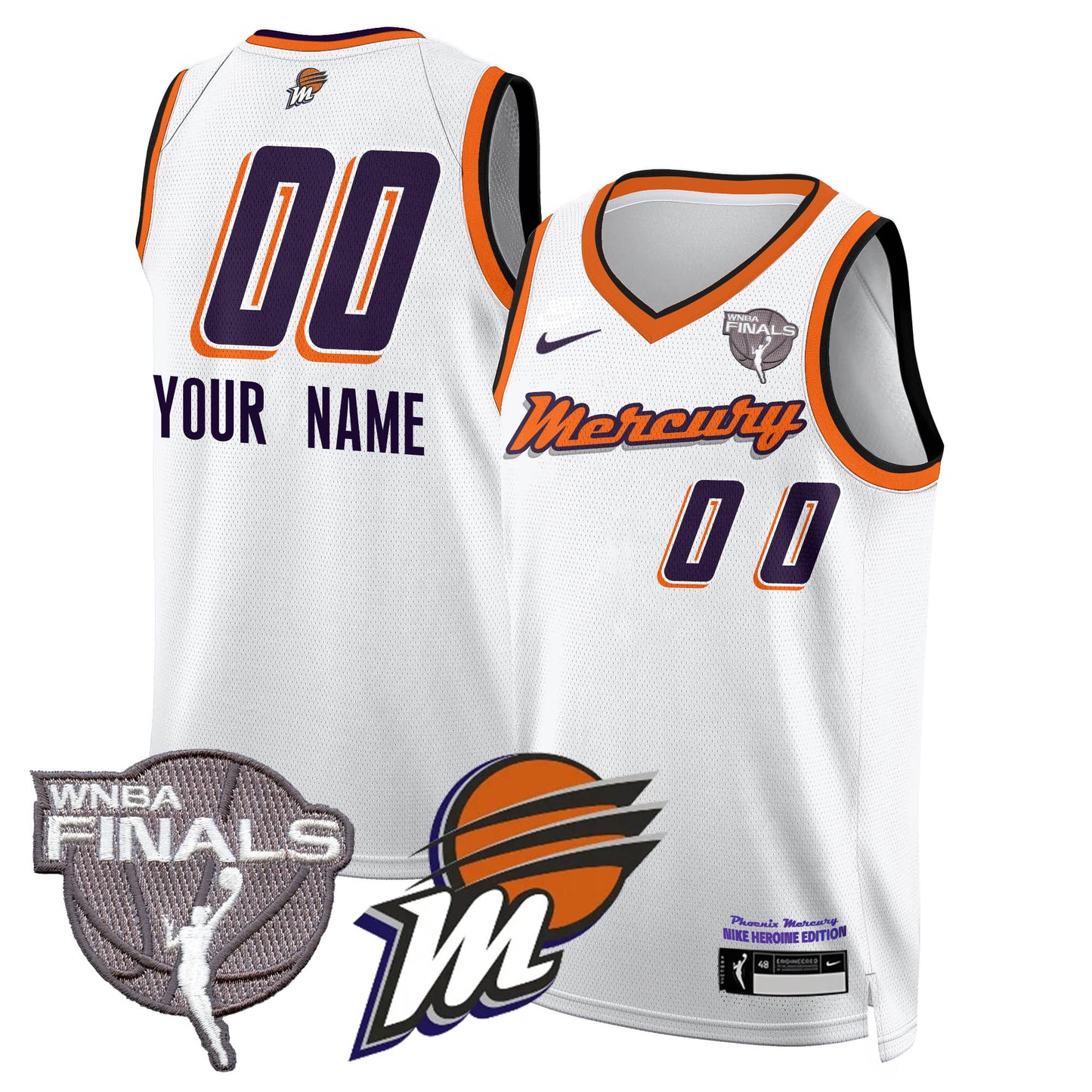 Phoenix Mercury 2025 WNBA Finals Jersey - All Stitched