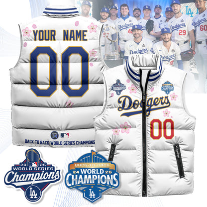 Custom LAD Tokyo 2025 World Series Champions Puffer Vest