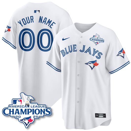 Toronto Blue Jays 2025 American League Champions Custom Jersey - All Stitched