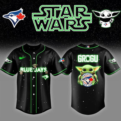.Toronto Blue Jays x Stars Wars Grogu Night Baseball Jersey Editions Limited v3