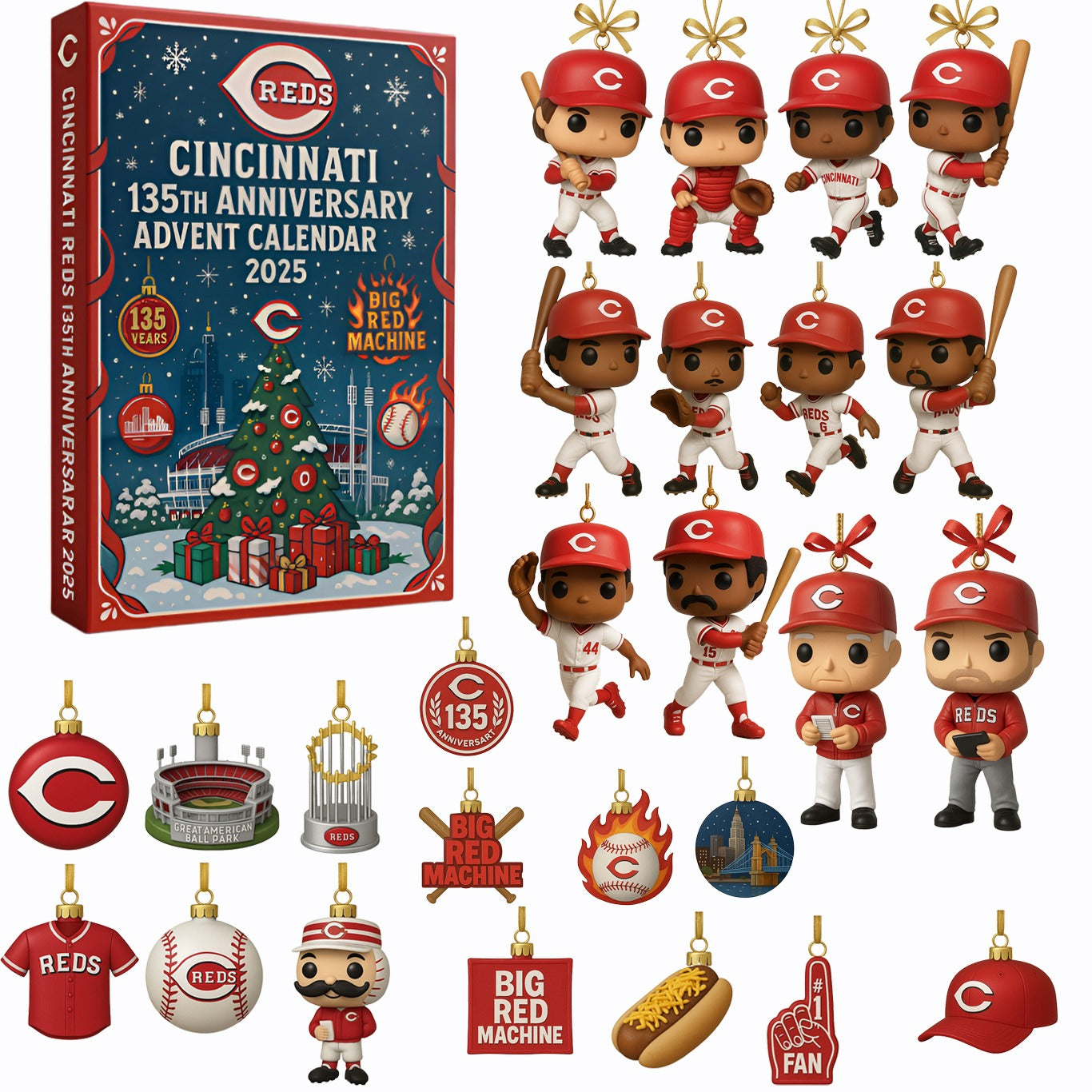 Cincinnati Reds Advent Calendar 2025 50TH ANNIVERSARY