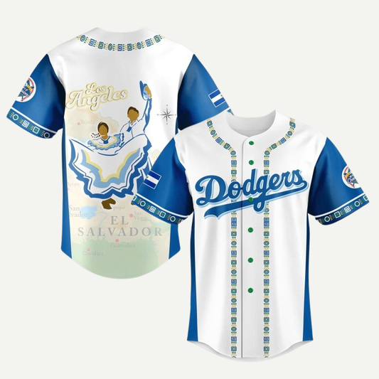 Los Angeles Dodger Salvadoran Heritage Night Exclusive Jersey - Printed