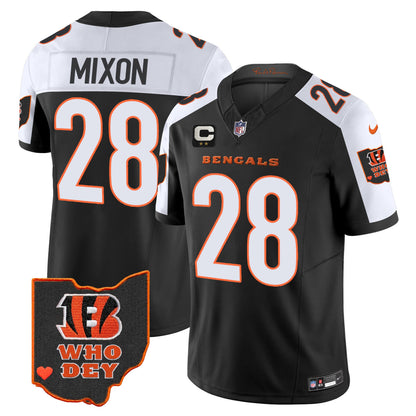 Men's Bengals Ohio Patch Vapor Limited Jersey V2 - All Stitched