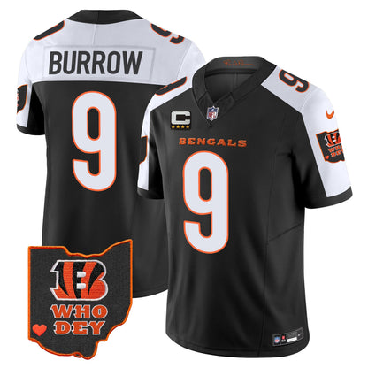 Men's Bengals Ohio Patch Vapor Limited Jersey V2 - All Stitched