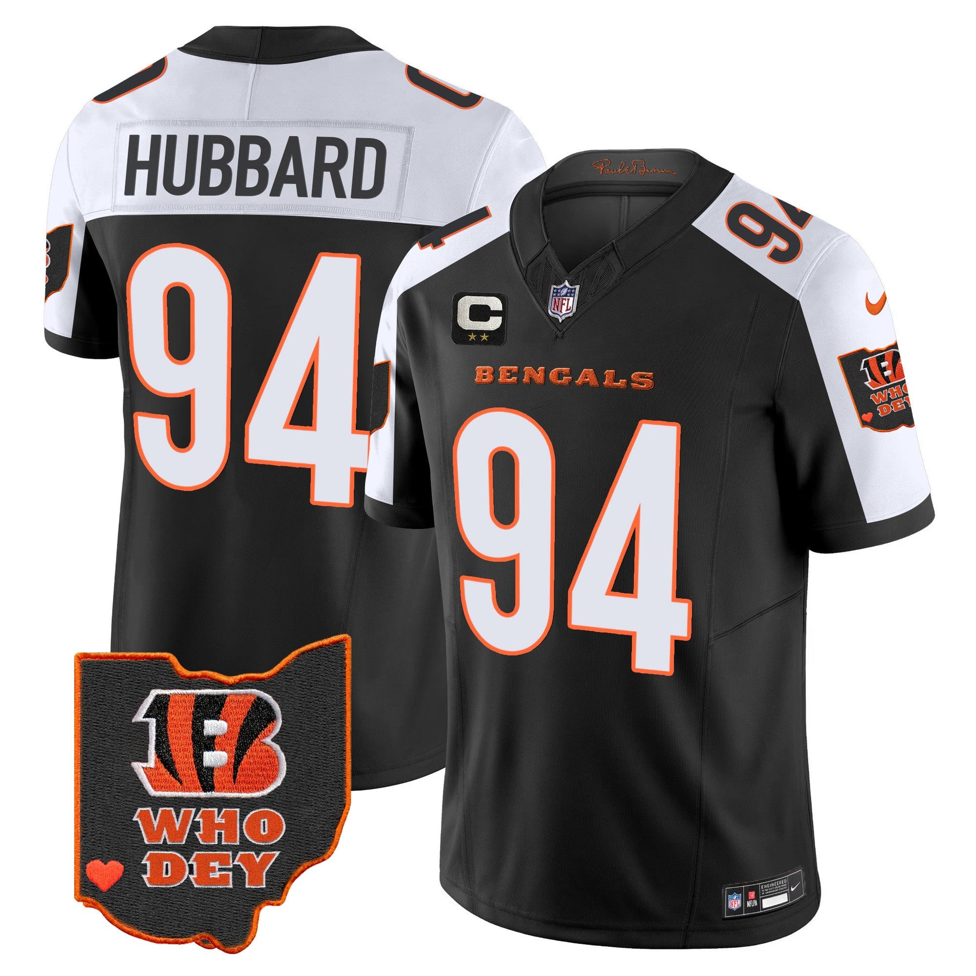 Men's Bengals Ohio Patch Vapor Limited Jersey V2 - All Stitched