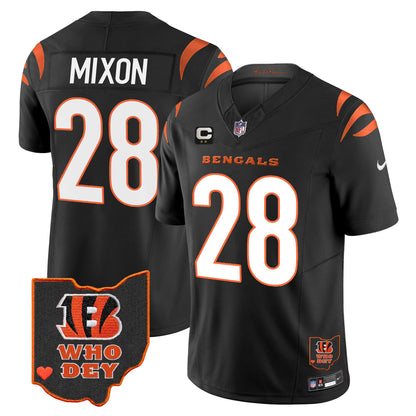 Men's Bengals Ohio Patch Vapor Limited Jersey V2 - All Stitched