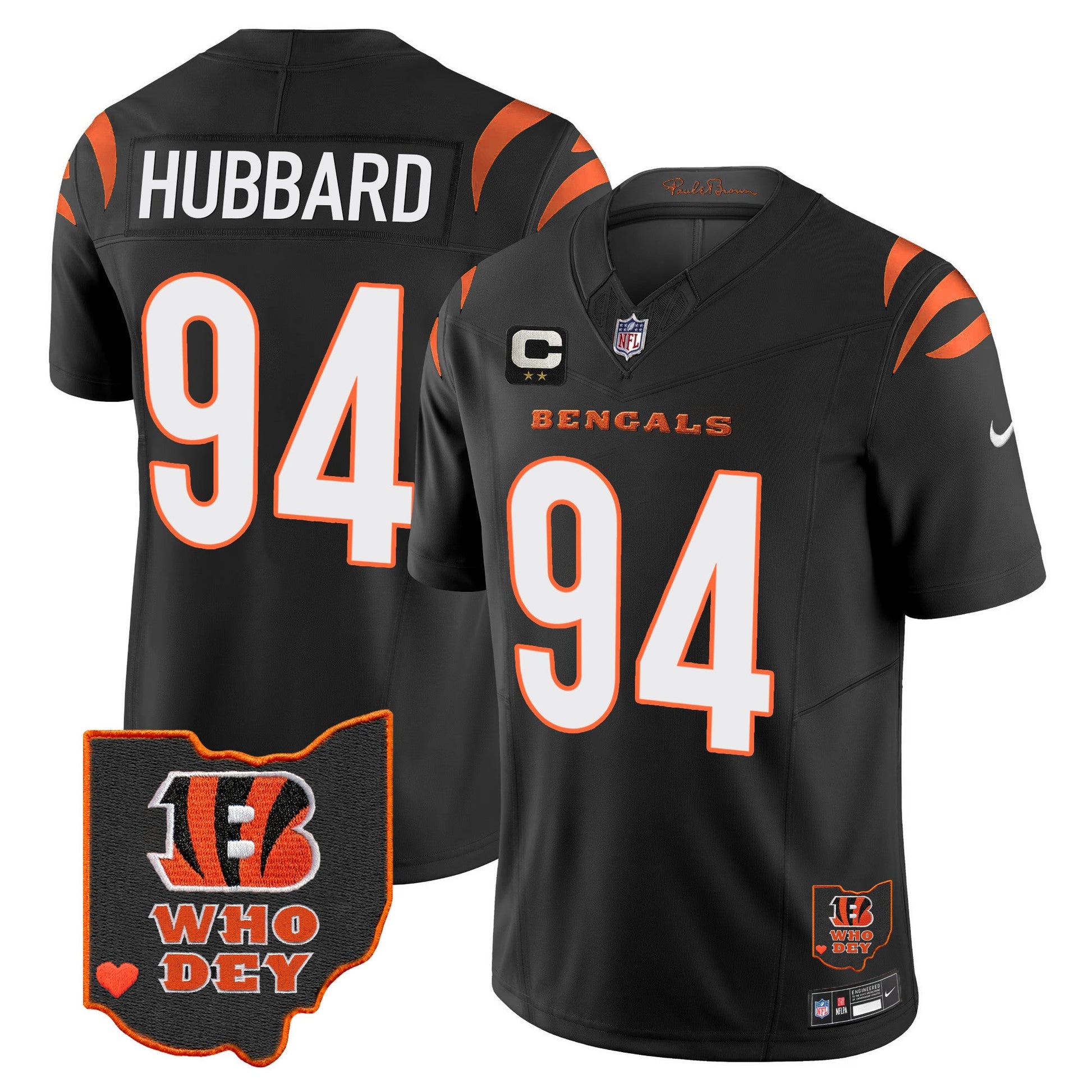 Men's Bengals Ohio Patch Vapor Limited Jersey V2 - All Stitched