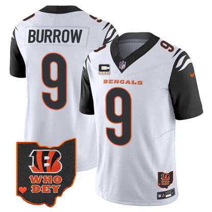 Men's Bengals Ohio Patch Vapor Limited Jersey V2 - All Stitched