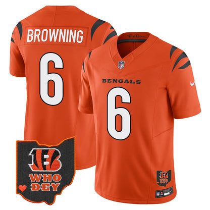 Men's Bengals Ohio Patch Vapor Limited Jersey V2 - All Stitched