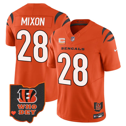 Men's Bengals Ohio Patch Vapor Limited Jersey V2 - All Stitched