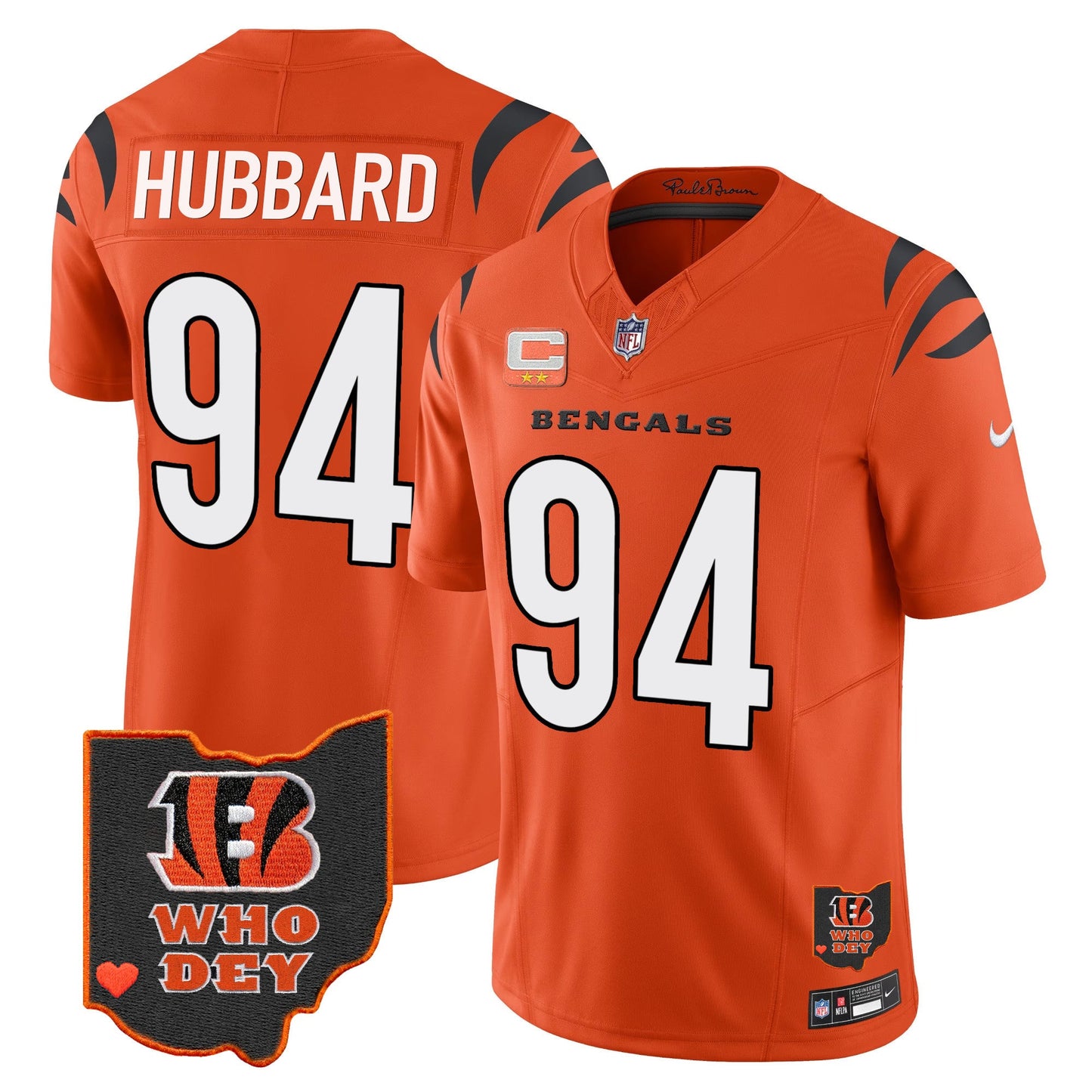 Men's Bengals Ohio Patch Vapor Limited Jersey V2 - All Stitched