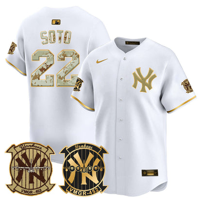 Men's New York Yankees Desert USMC Alternate Vapor Premier Limited Jersey - All Stitched