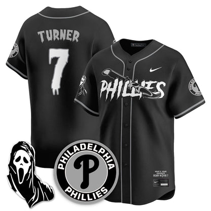 Men's Philadelphia Phillies "Scream Ghostface" Jersey - Stitched