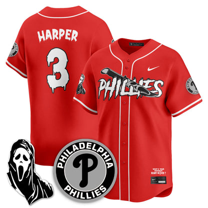 Philadelphia Phillies "Scream Ghostface" Jersey - Stitched