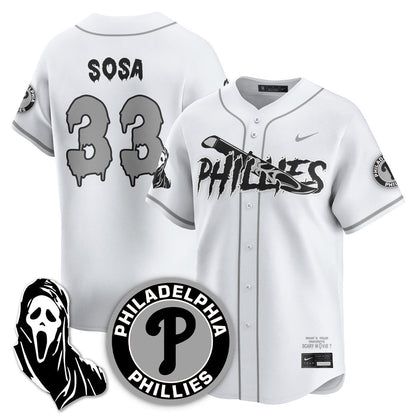 Philadelphia Phillies "Scream Ghostface" Jersey - Stitched