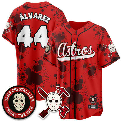 Men's Houston Astros "Friday the 13th" Jersey - All Stitched