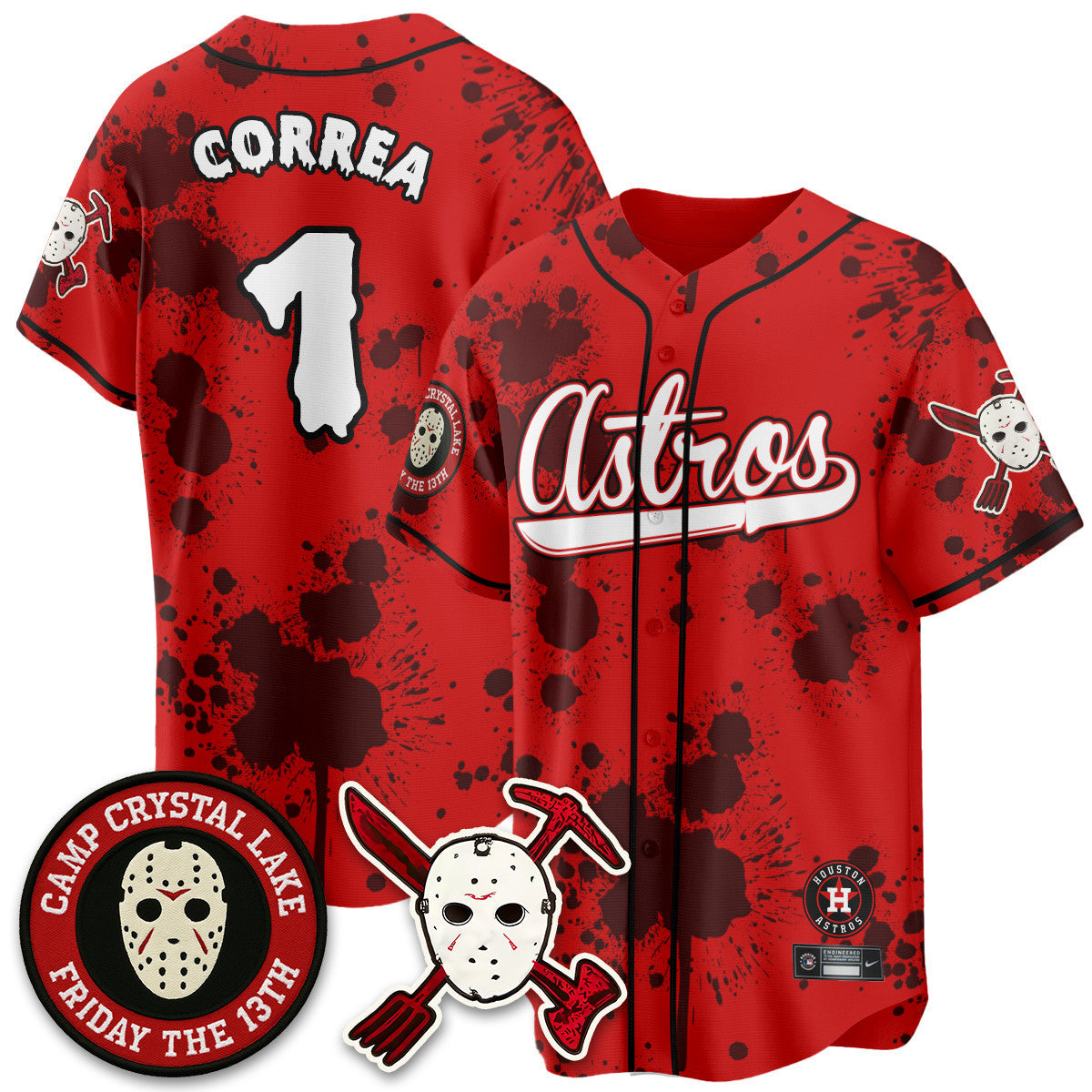 Houston Astros "Friday the 13th" Jersey - All Stitched
