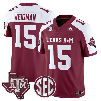 Texas A&M Aggies 2025 Vapor Limited Jersey - All Stitched