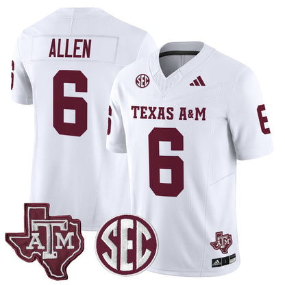 Texas A&M Aggies 2025 Vapor Limited Jersey - All Stitched