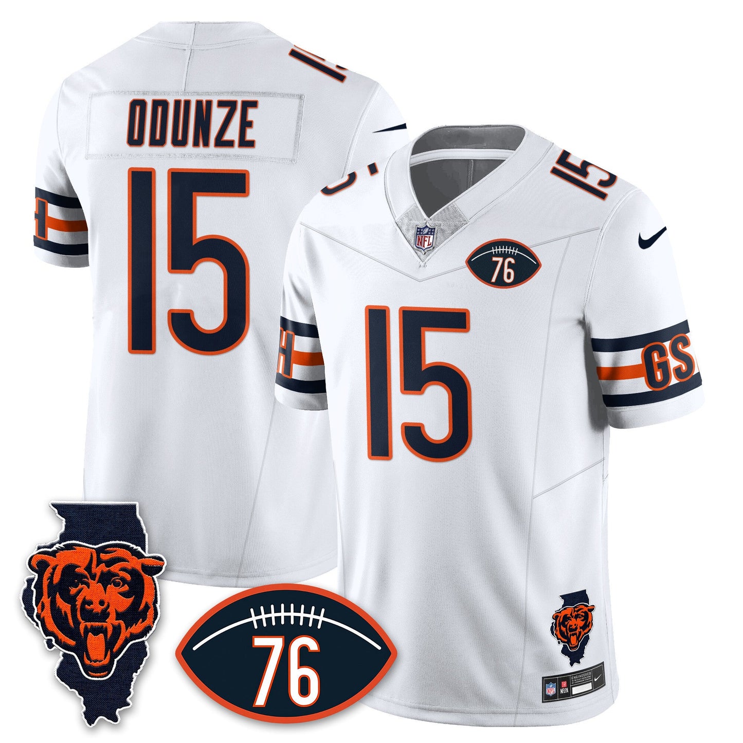 Men's Chicago Bears Honor Steve McMichael Jersey - All Stitched