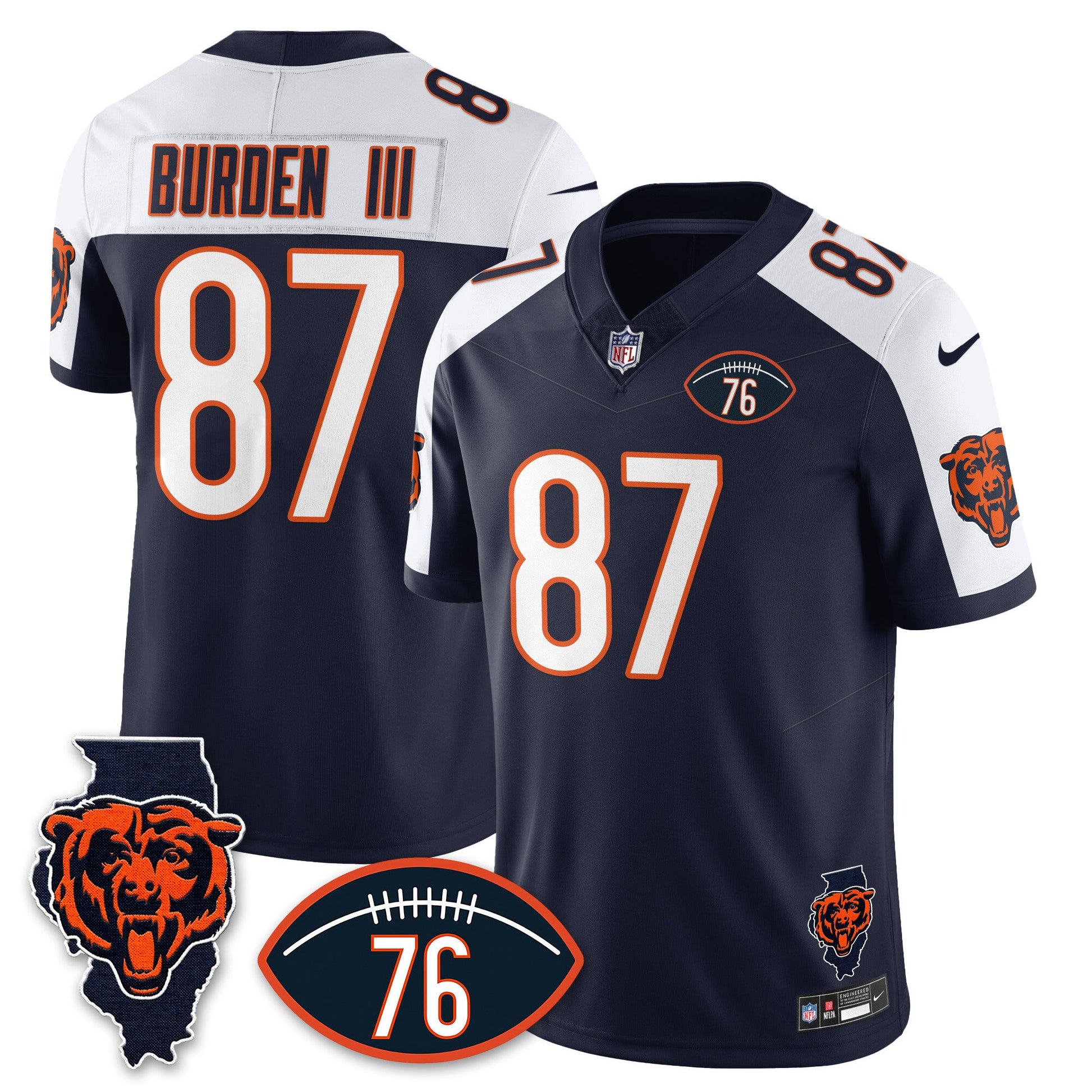 Men's Chicago Bears Honor Steve McMichael Jersey - All Stitched