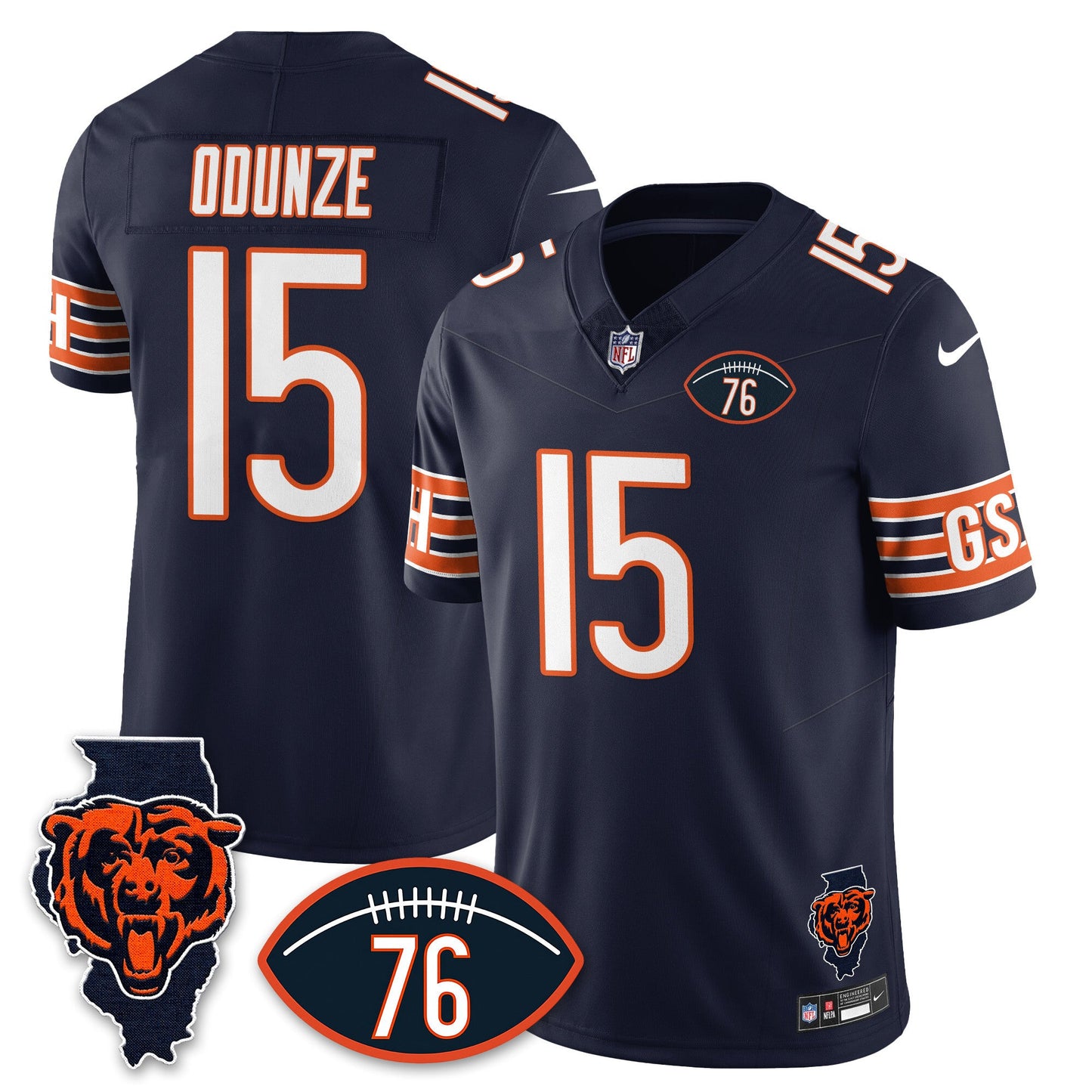 Men's Chicago Bears Honor Steve McMichael Jersey - All Stitched