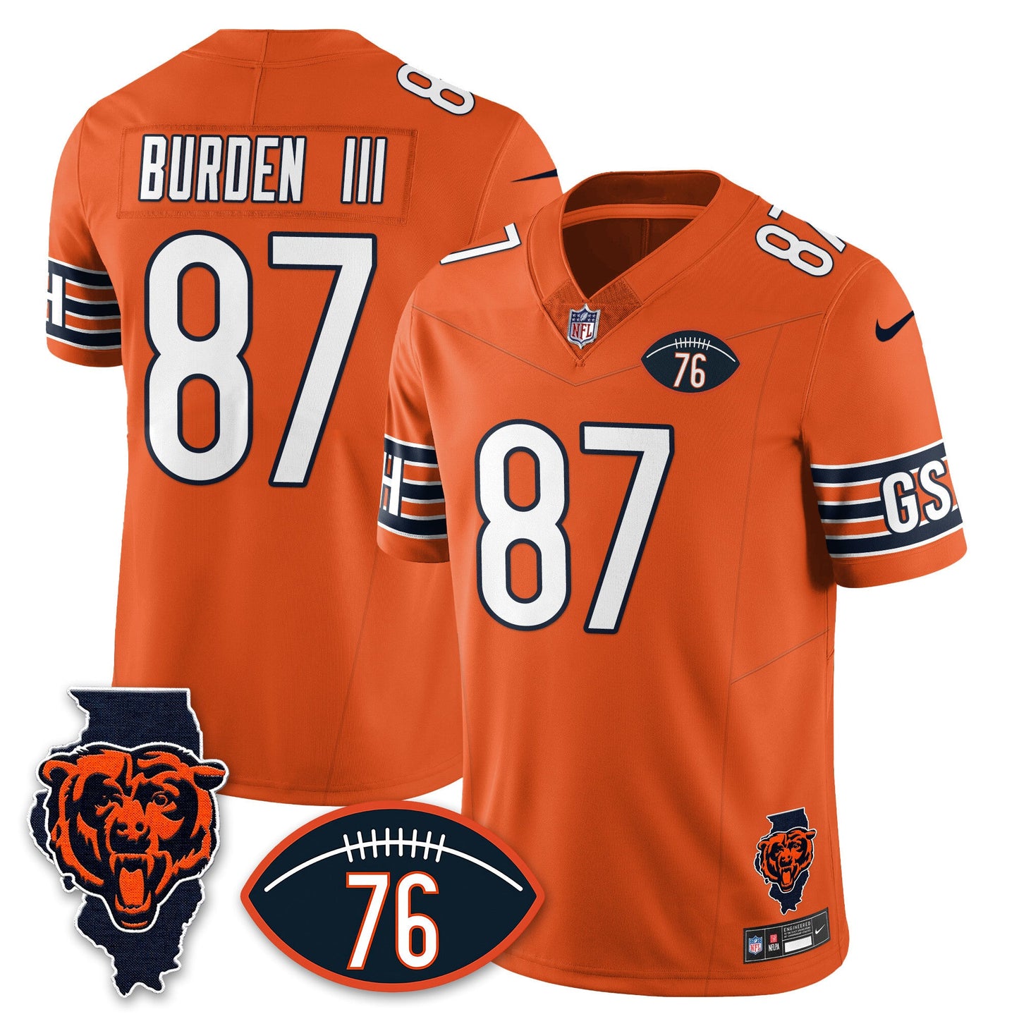 CHI Honor Steve McMichael Jersey - All Stitched