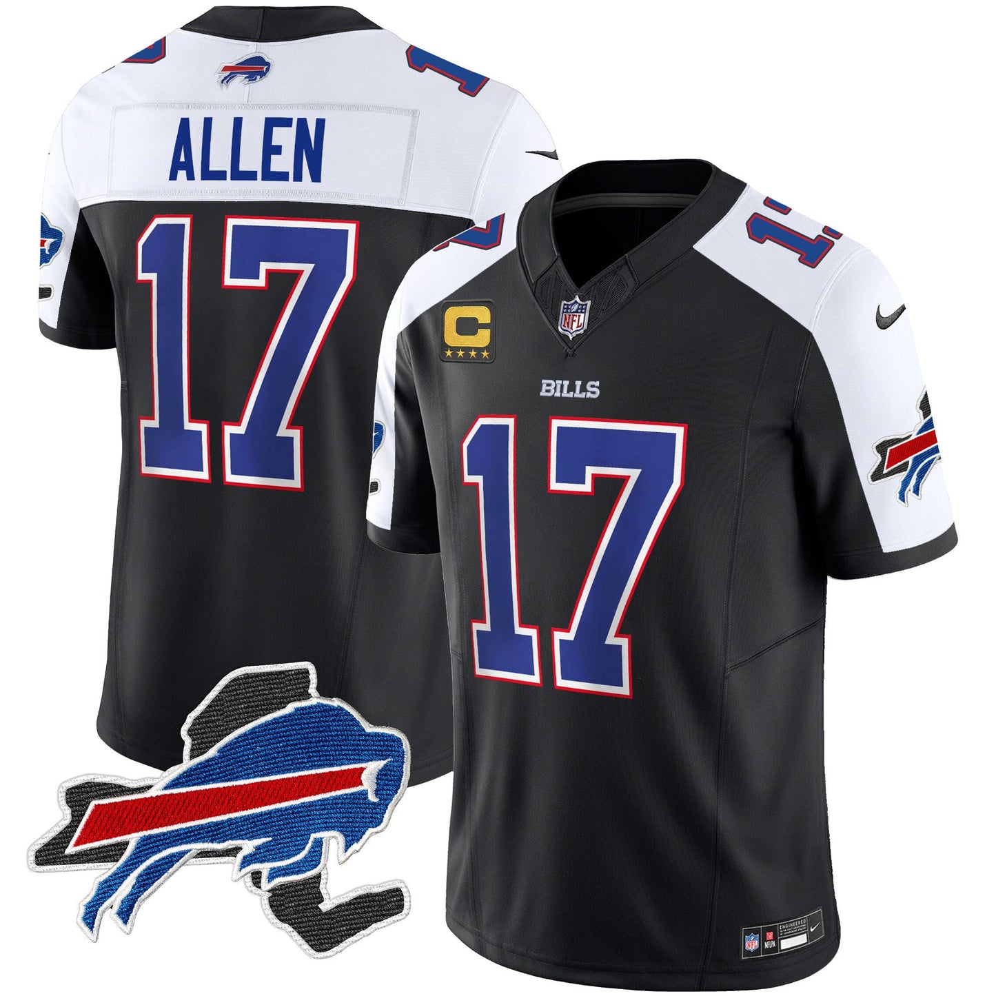 Men's Bills New York Patch Vapor Limited Jersey - All Stitched