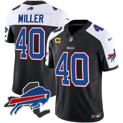 Men's Bills New York Patch Vapor Limited Jersey - All Stitched