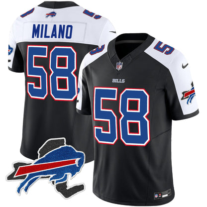 Men's Bills New York Patch Vapor Limited Jersey - All Stitched