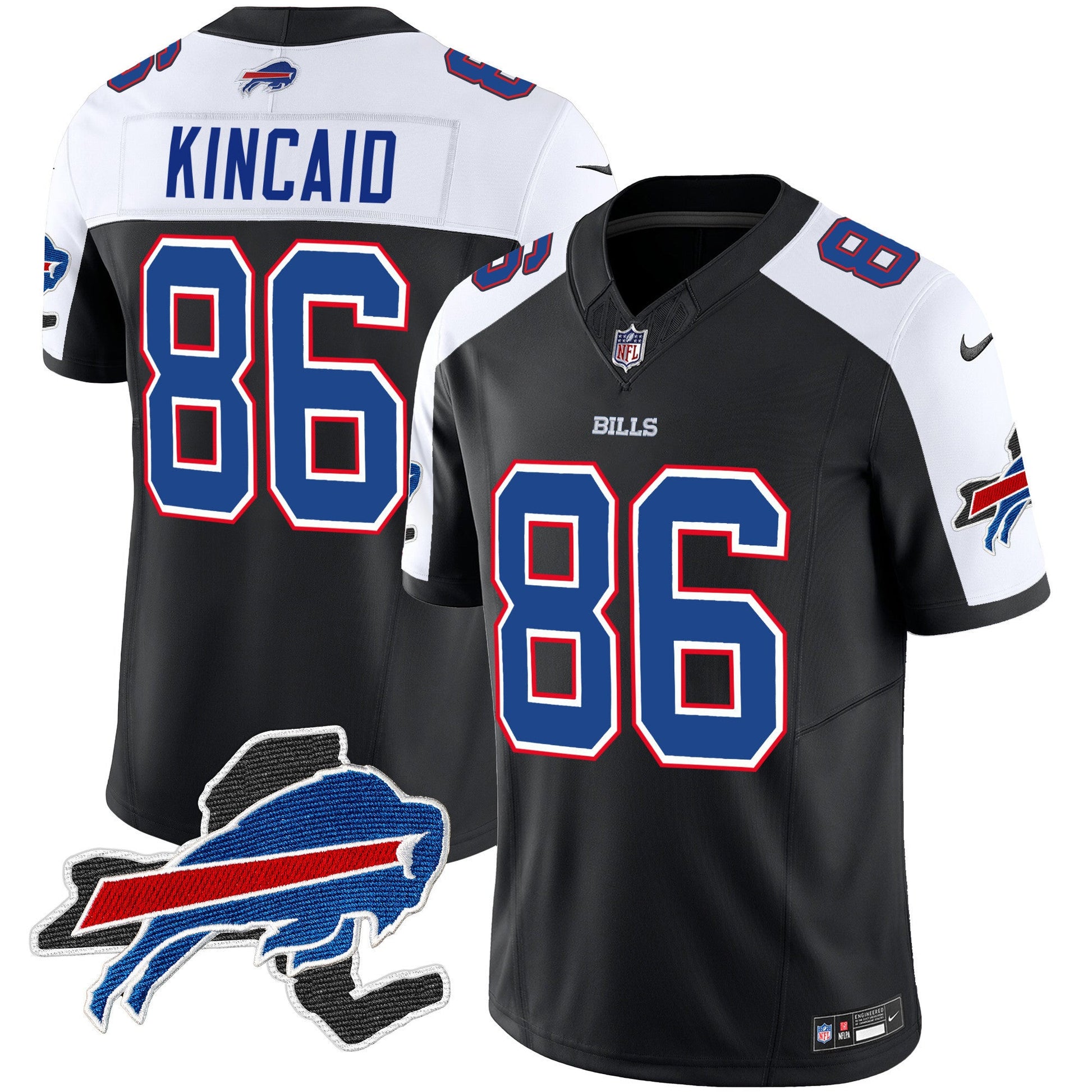 Men's Bills New York Patch Vapor Limited Jersey - All Stitched