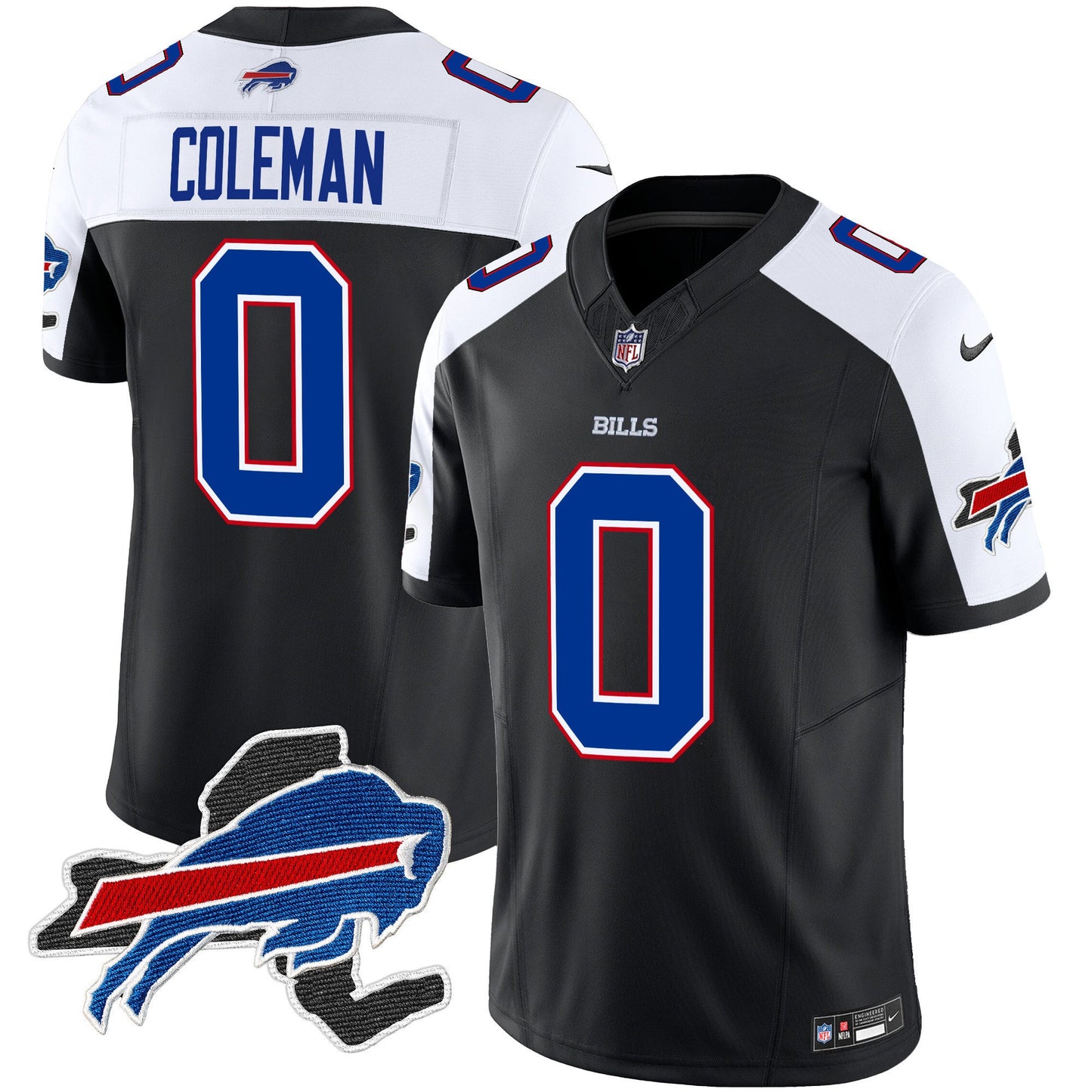 Men's Bills New York Patch Vapor Limited Jersey - All Stitched