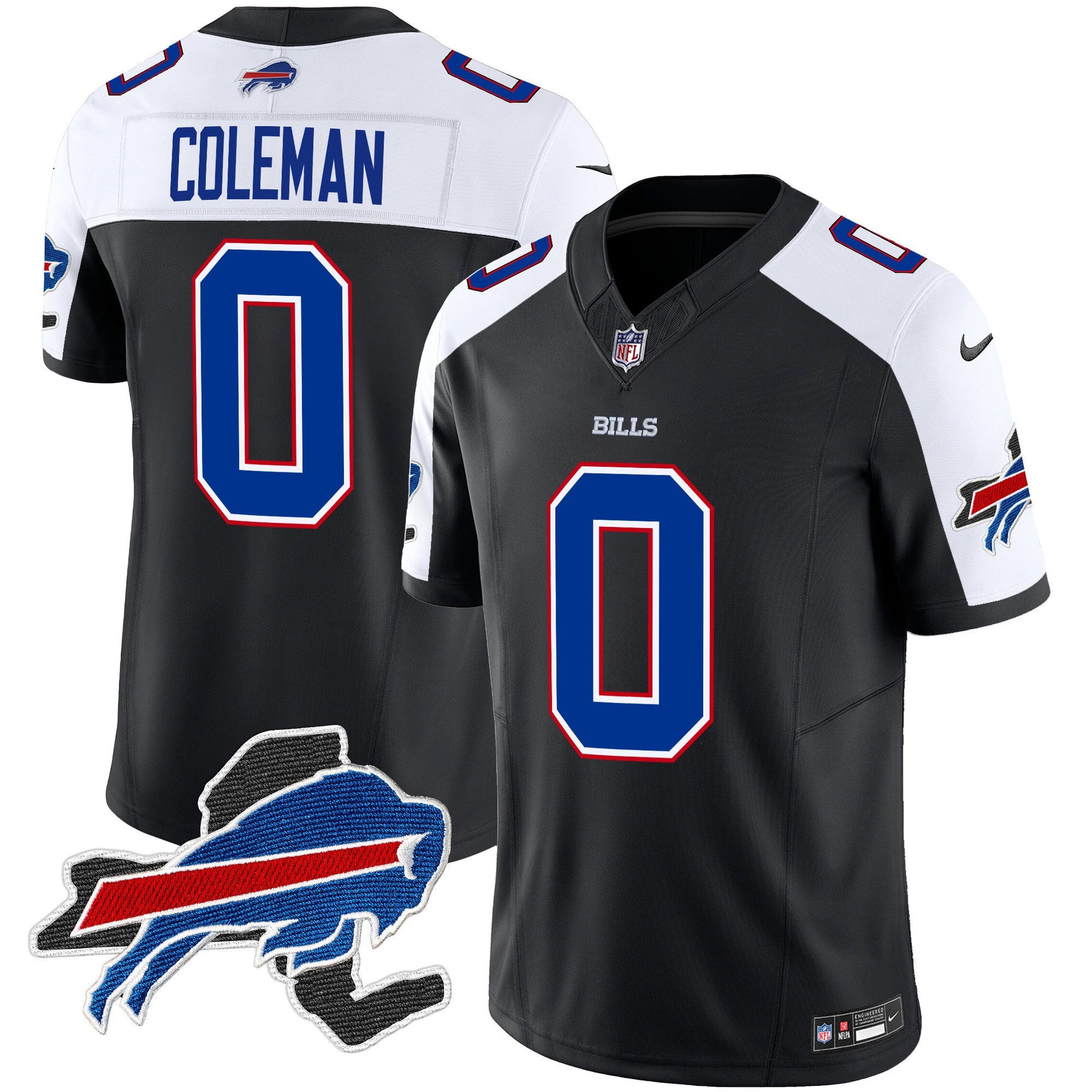 Men's Bills New York Patch Vapor Limited Jersey - All Stitched