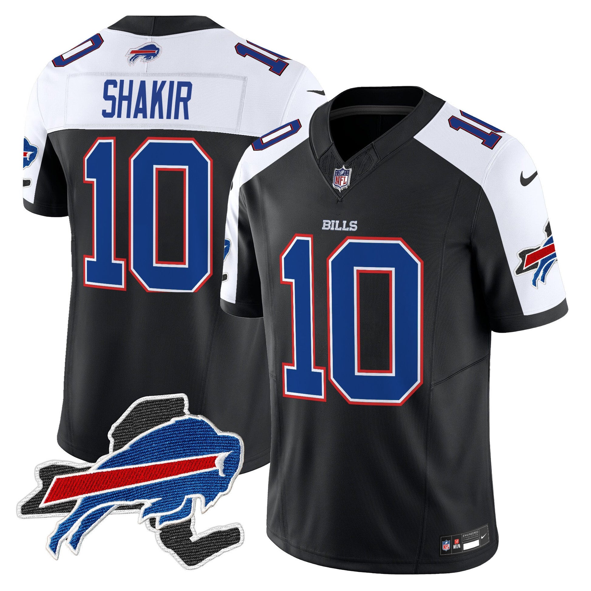 Men's Bills New York Patch Vapor Limited Jersey - All Stitched