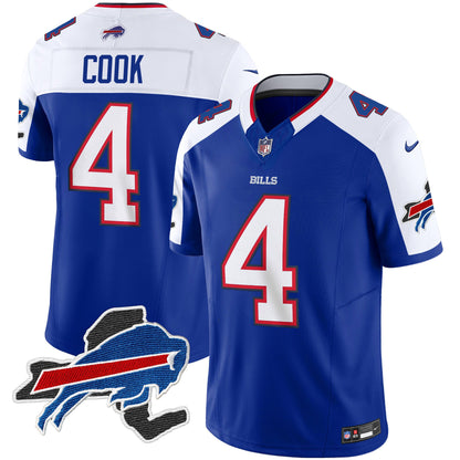 Men's Bills New York Patch Vapor Limited Jersey - All Stitched