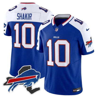 Men's Bills New York Patch Vapor Limited Jersey - All Stitched