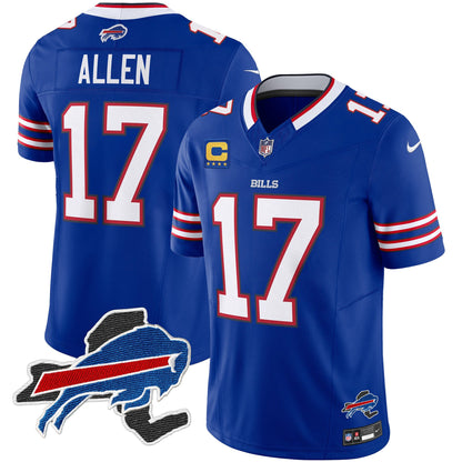 Men's Bills New York Patch Vapor Limited Jersey - All Stitched