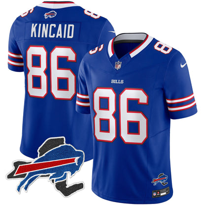 Men's Bills New York Patch Vapor Limited Jersey - All Stitched