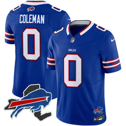 Men's Bills New York Patch Vapor Limited Jersey - All Stitched