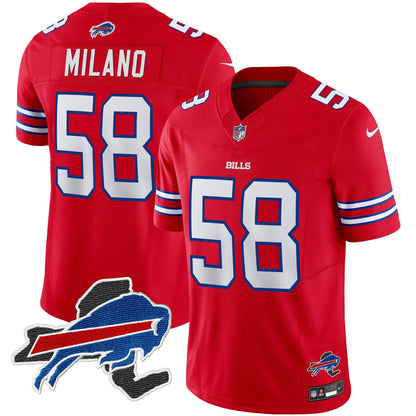 Men's Bills New York Patch Vapor Limited Jersey - All Stitched